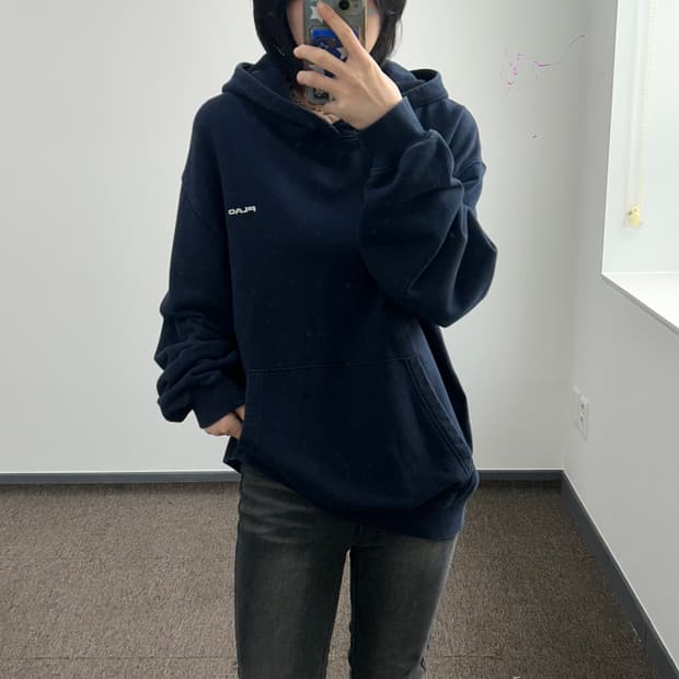 PLAC 네이비 후드티