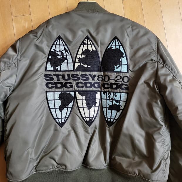 CDG X STUSSY MA-1 M사이즈
