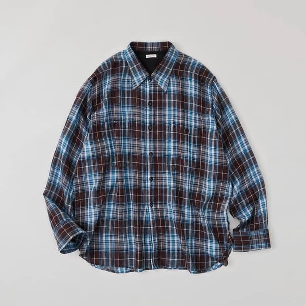 [L] 나이스네스 thom 블루 셔츠