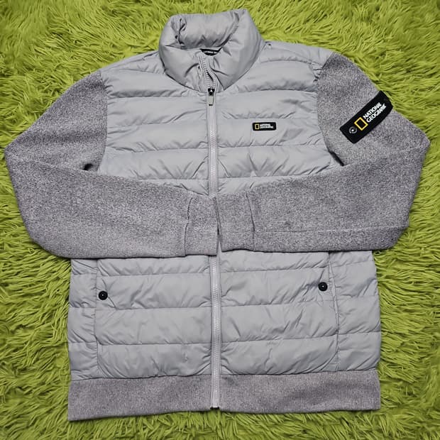 네셔널 지오그래픽 니트경량패딩 M