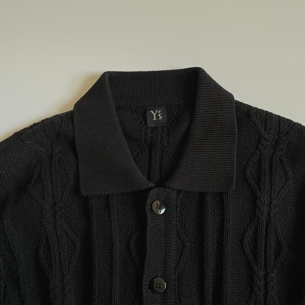 요지 야마모토 가디건 블랙 OS