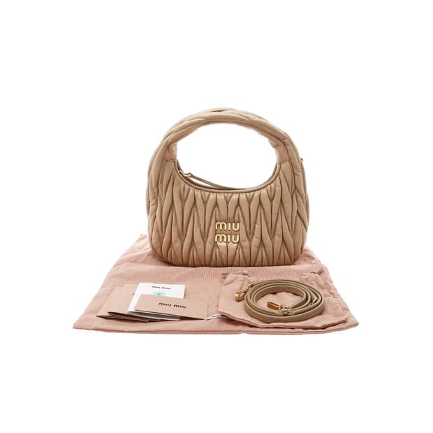 [S급] 미우미우 완더 마테라쎄 나파 레더 호보백 미니 판매합니다!!!