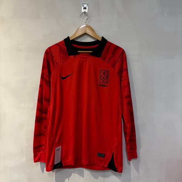 나이키 코리아 스타디움 홈 롱슬리브 져지 글로벌레드