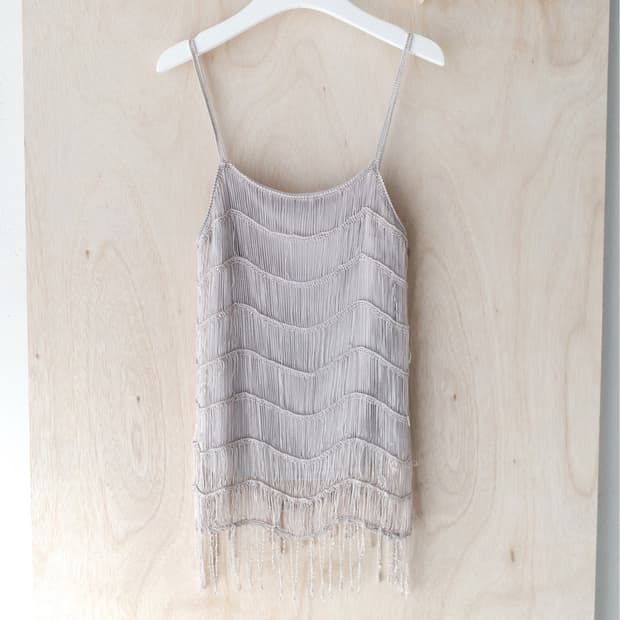 fringe net sleeveless