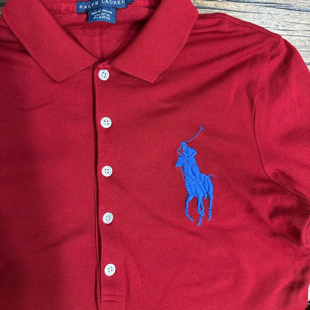 폴로 랄프로렌(Ralph Lauren) 빅포니 긴팔 카라티 레드 M