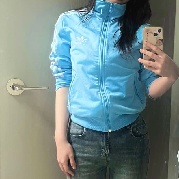 아디다스 파이어버드 져지 하늘색