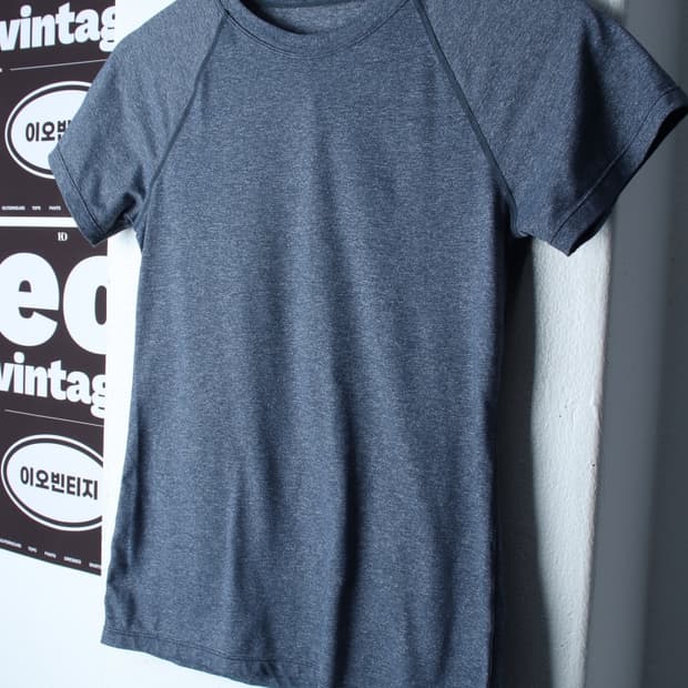 W(L-XL) 안다르 반팔 티셔츠 기능성 나그랑 블루-H34565