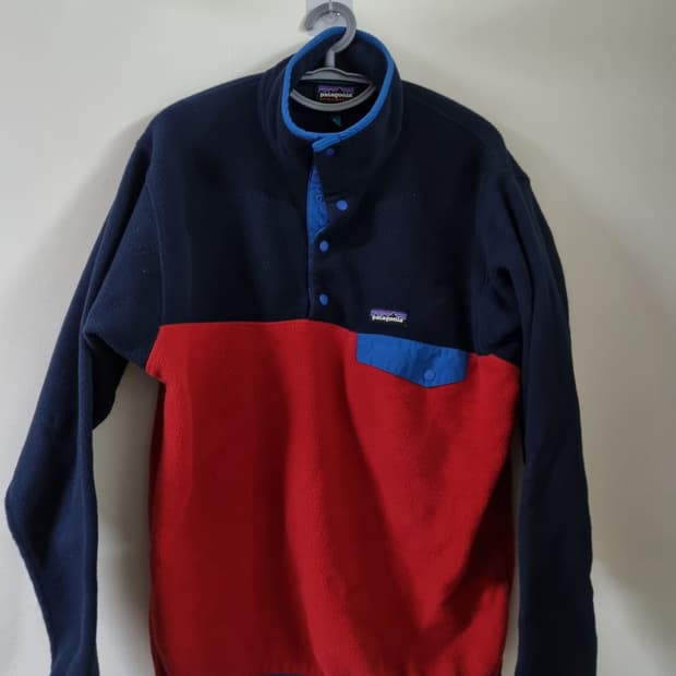 파타고니아 네이비 레드 m 