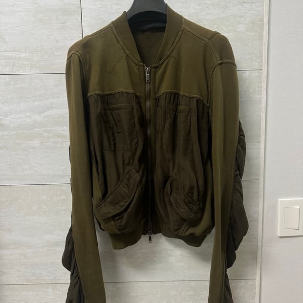 하이더아커만 봄버 카키 셔링 자켓 XL 