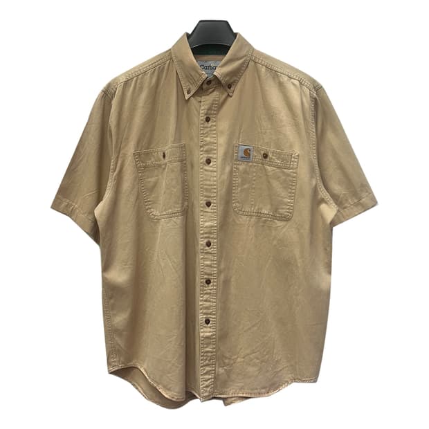 칼하트 리메이크 베이지 반팔 워크 셔츠 L~XL