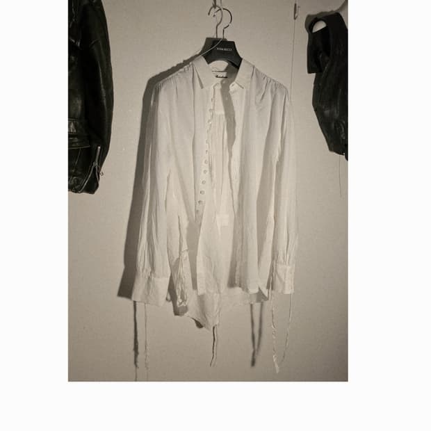 Midorikawa button fringe detail shirt