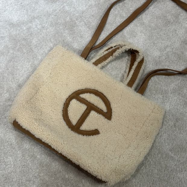 텔파x어그 라지 숄더백