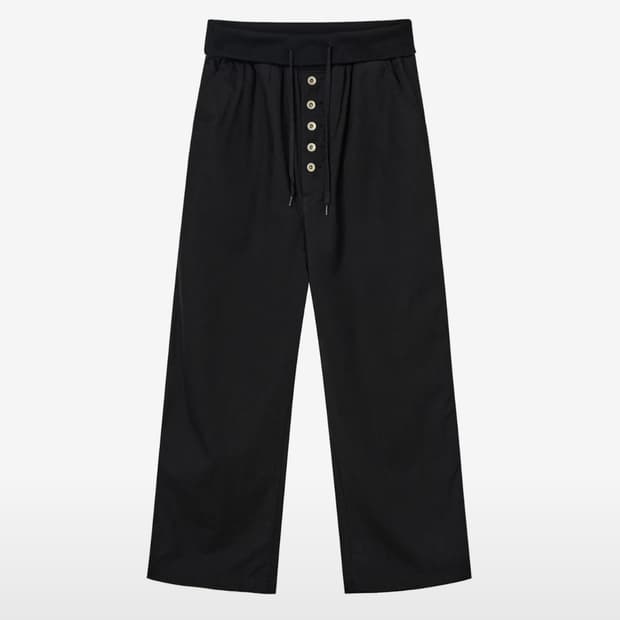 DEINET VINTAGE CANTON PANTS IN BLACK