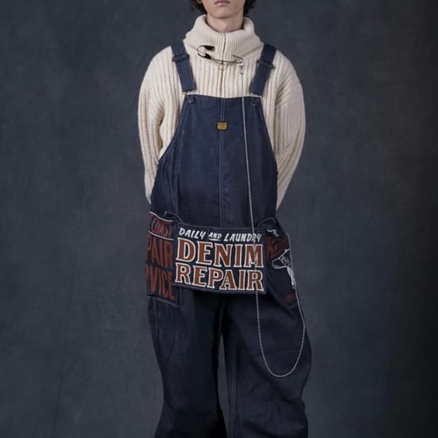 [ONE SIZE] 캐피탈 11.5온즈 데님 애드 오버롤 인디고