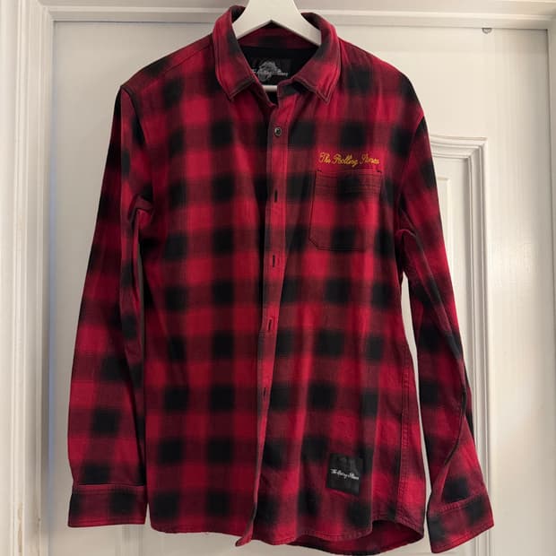 The Rolling Stones 체크 플란넬 셔츠