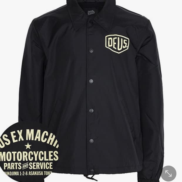 데우스 엑스 마키나 블랙 코치 자켓