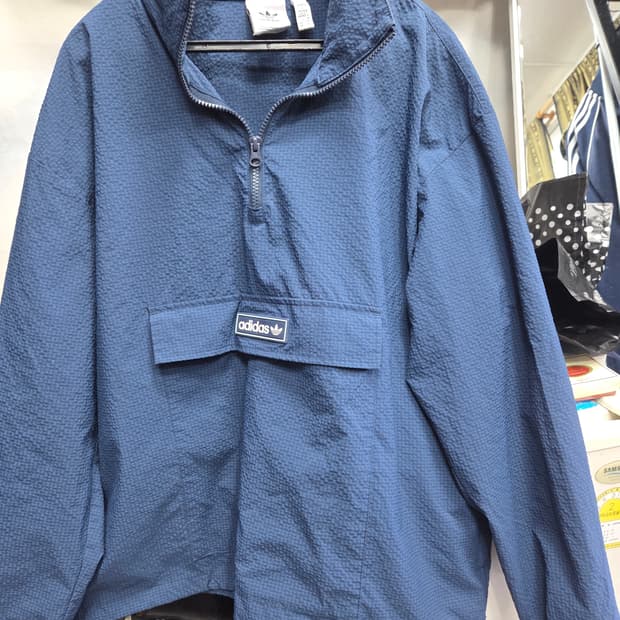 아디다스  아노락   네이비   자켓