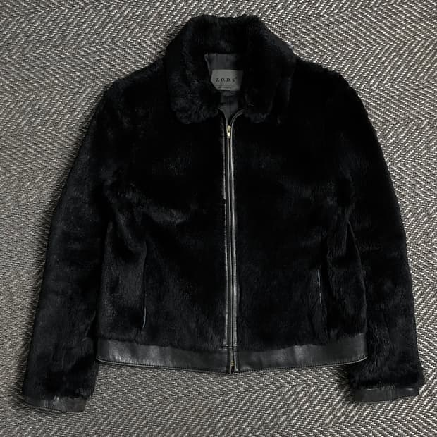 Z.O.D.S 램스킨 트리밍 레빗 퍼 무스탕 자켓o 4883