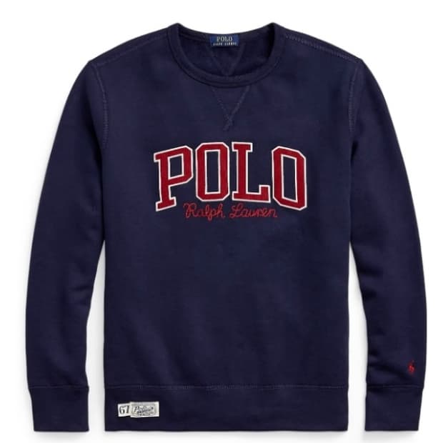 폴로 랄프로렌 로고 스웻셔츠 기모 맨투맨 네이비 M