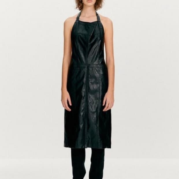 오픈와이와이 더오픈프로덕트 레더 홀터넥 원피스 오픈YY