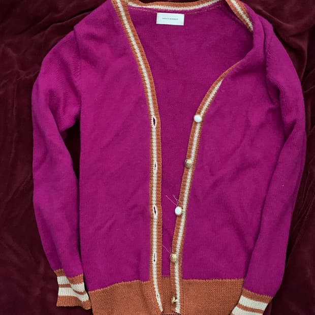 웨일즈 보너 알파카 블렌드 가디건 XS/S