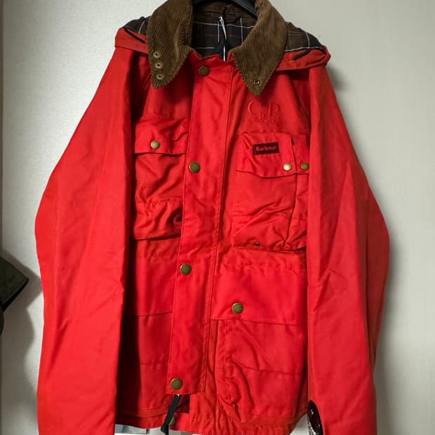 cp컴퍼니 바버 콜라보 왁스 자켓 M