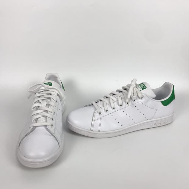 아디다스 스탠스미스 흰/초 스니커즈 신발 남성290