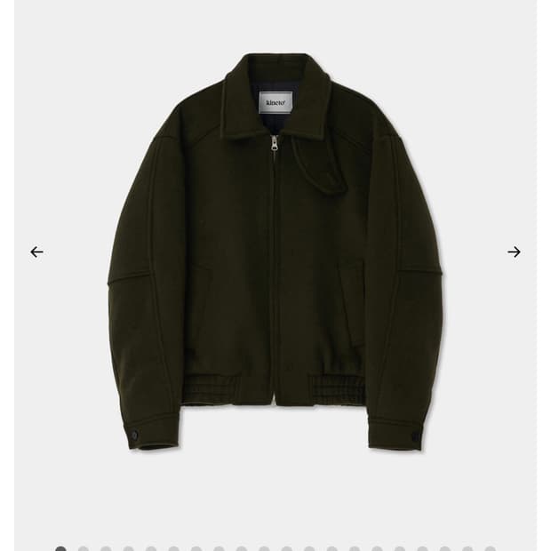 Destroyed Cutting Blouson Jacket_Khaki