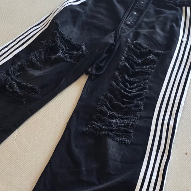 Yori sports 5스트라이프 데님 34