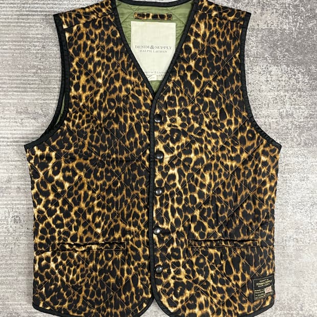 Vtg RL DENIM & SUPPLY 레오파드