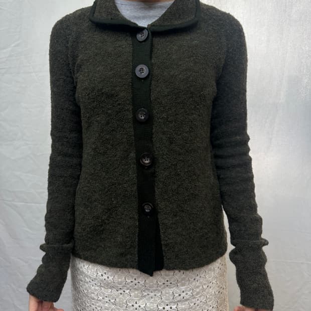 뽀글 가디건 wool78%