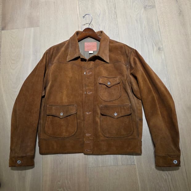 RRL 랄프로렌의 스웨이드 자켓입니다
 더블알엘