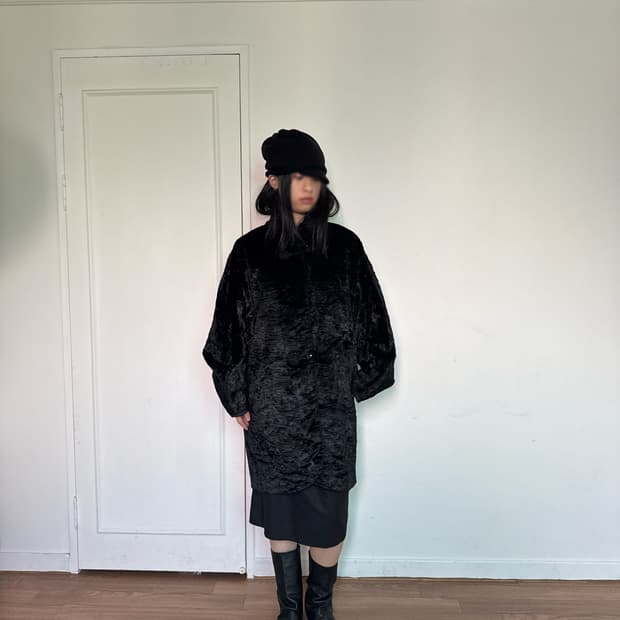 차이나 넥 카라 코트