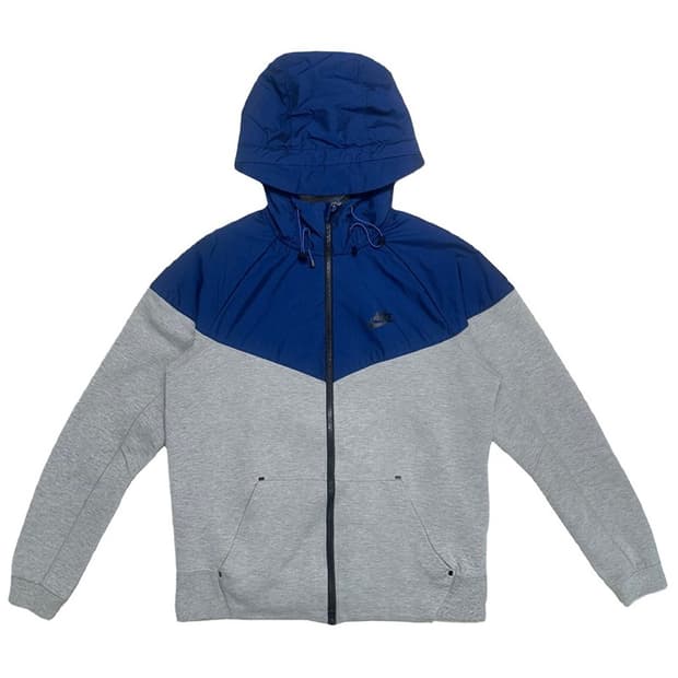 나이키 테크팩 후드집업 자켓 멜란지그레이-블루 M