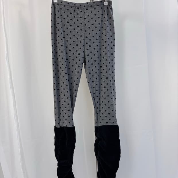 땡땡이 발자국 레그워머 레깅스