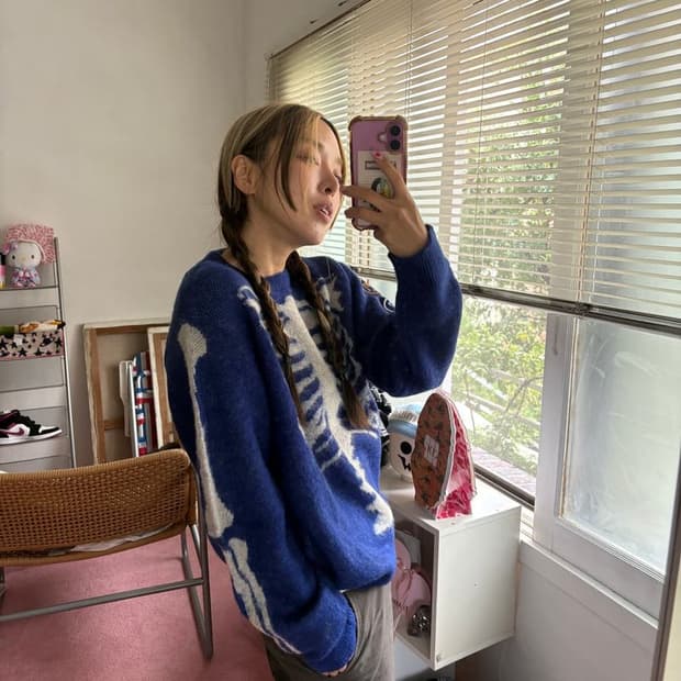 BONE MOHAIR KNIT 리얼본 모헤어 니트 AAV-2501