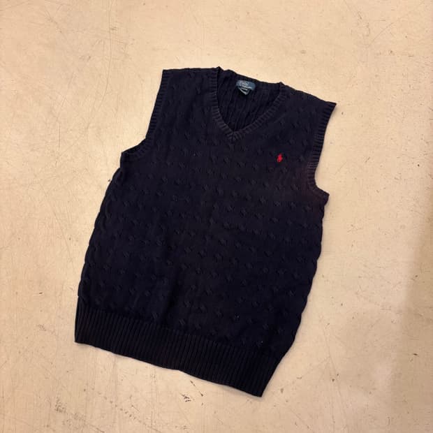 폴로 랄프로렌 포니 네이비 니트 베스트