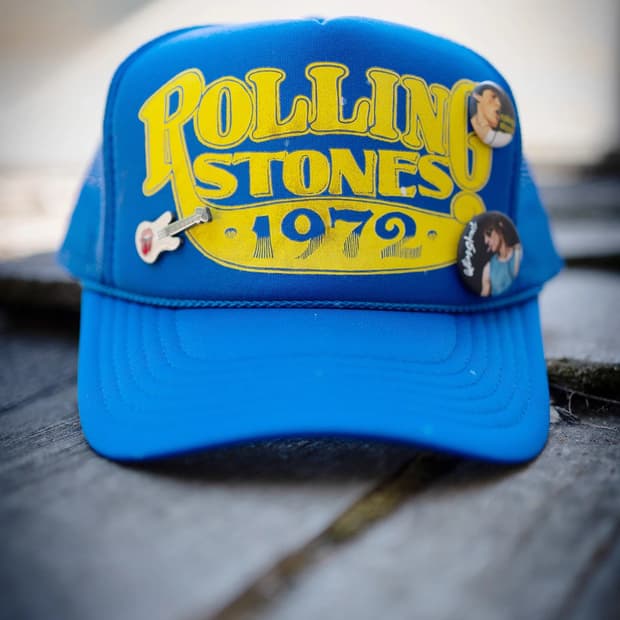 [F] Madeworn 메이드원 롤링스톤즈 트러커 캡 블루 (새 상품)