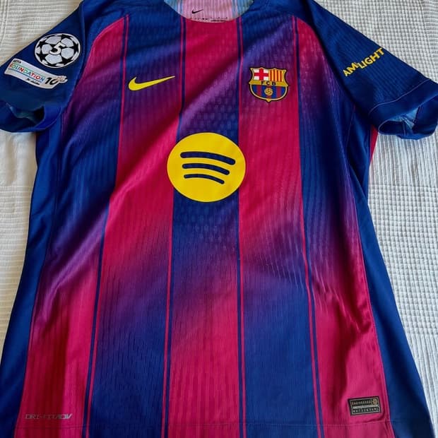 25/26 바르셀로나 홈 유니폼 페드리 마킹+챔스 패치 XL