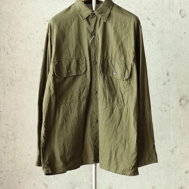 [2] Comoli 베타샨 CPO 셔츠 (Olive)