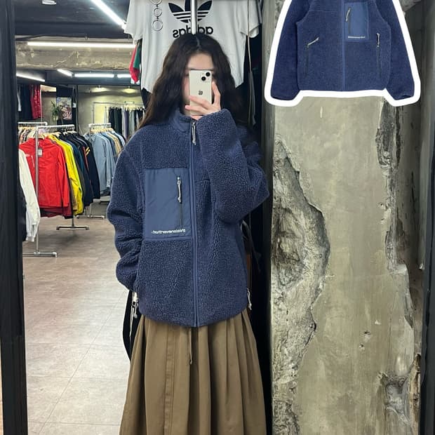 디스이즈네버뎃 플리스 자켓 블루 S #csz2310