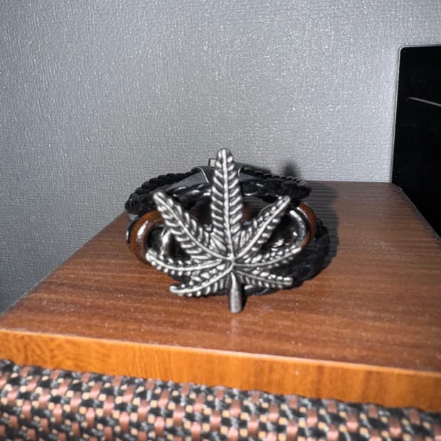 메탈 레더 브레이슬릿