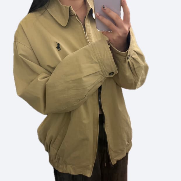 🤎폴로 랄프로렌 베이지 스윙탑 블루종 자켓🤎