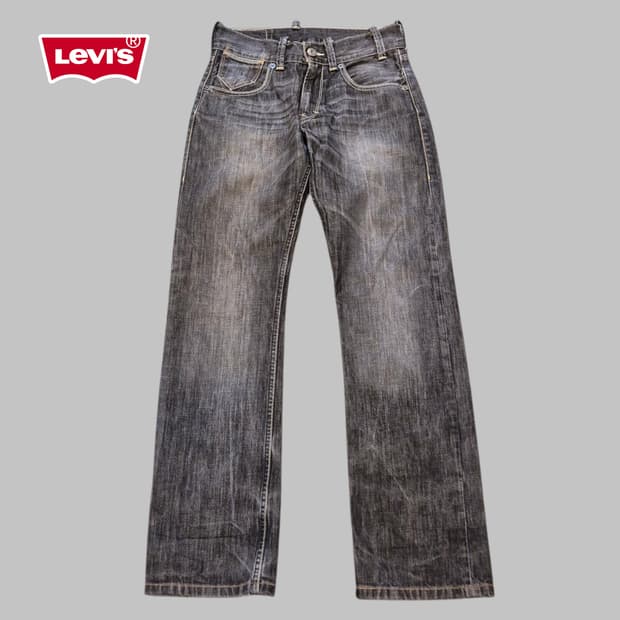 30인치 리바이스 523 워싱그레이 청바지 