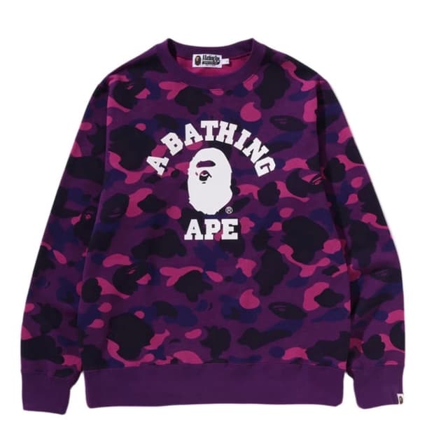 일본구매)베이프 26ss 카모 컬리지 맨투맨 bape 캐피탈슈프림스투시 