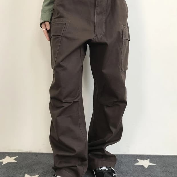T-MAX Work Cargo Pants Brown