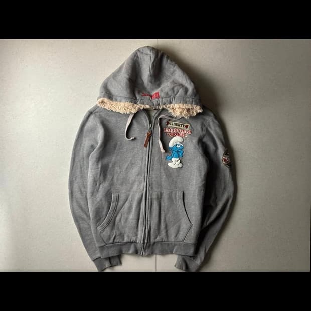 희귀 매물 스머프 후드집업