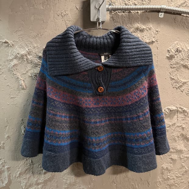 막스마라 위켄드라인 숄카라 니트 케이프