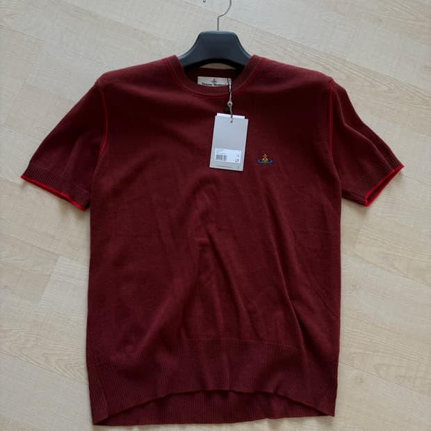 비비안웨스트우드 남성 버건디 니트 새상품 M