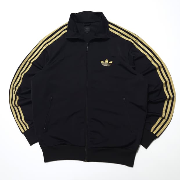 아디다스 대장급 파이어버드 트랙탑 져지 자켓 블랙골드